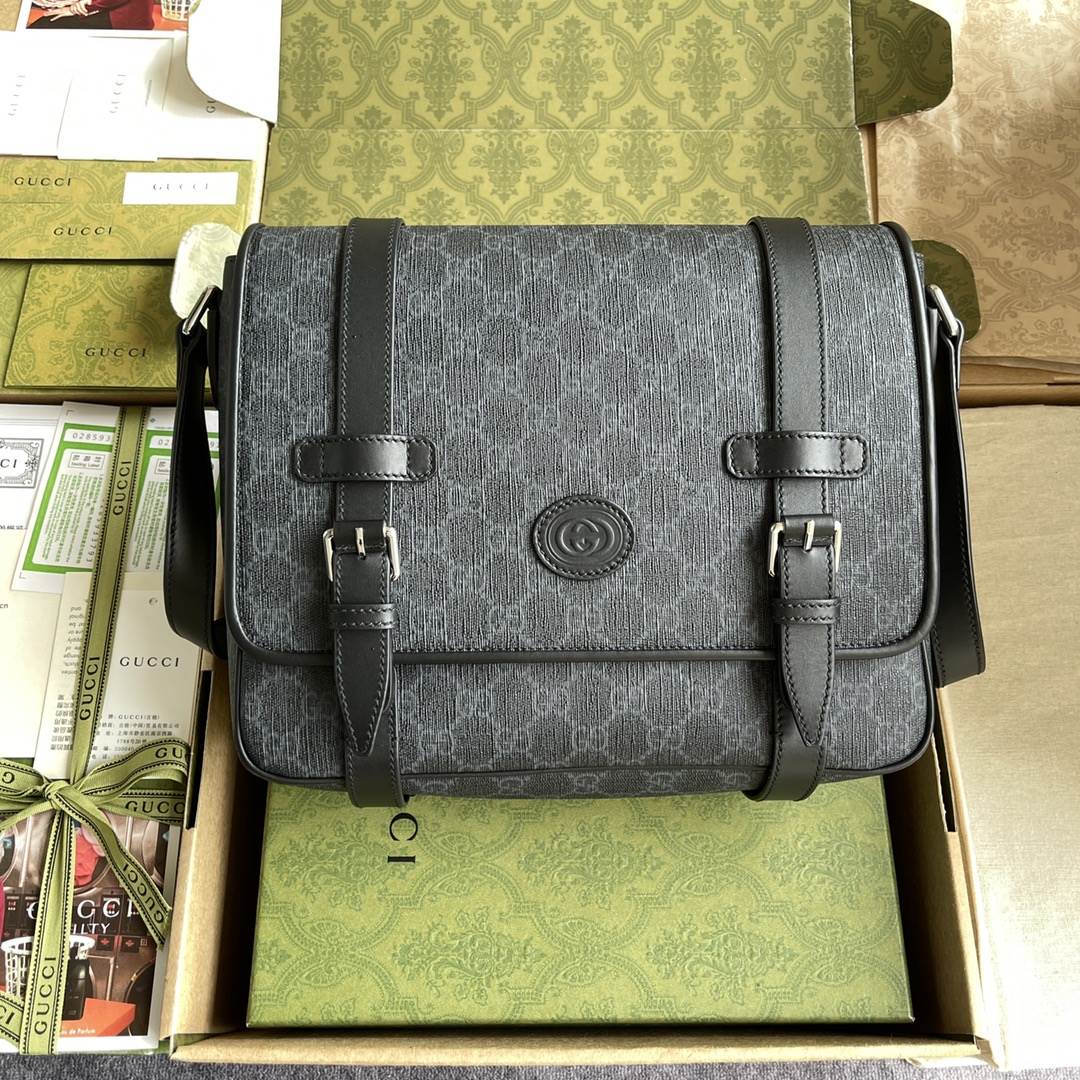 GG Messenger bag black GG Supreme - GB005