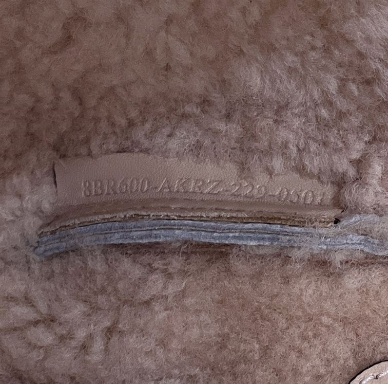 Baguette Pale pink sheepskin bag - FB024