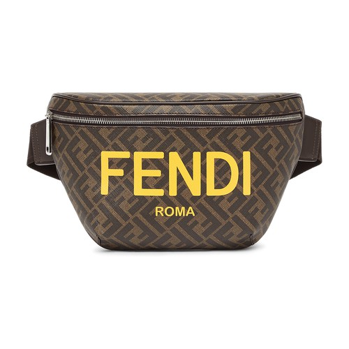 Belt Bag Brown FF fabric belt bag - FB034