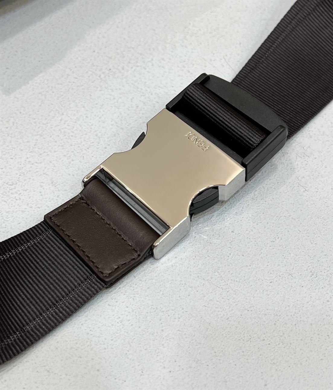 Belt Bag Brown FF fabric belt bag - FB034