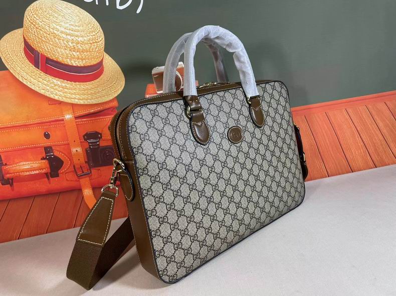 Business case with Interlocking G Beige and ebony Canvas - GB060