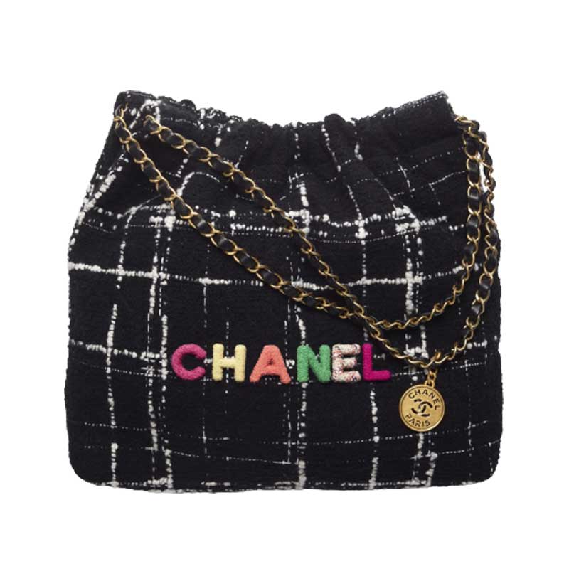 Chanel 22 Handbag Black, White & Multicolor - CB007