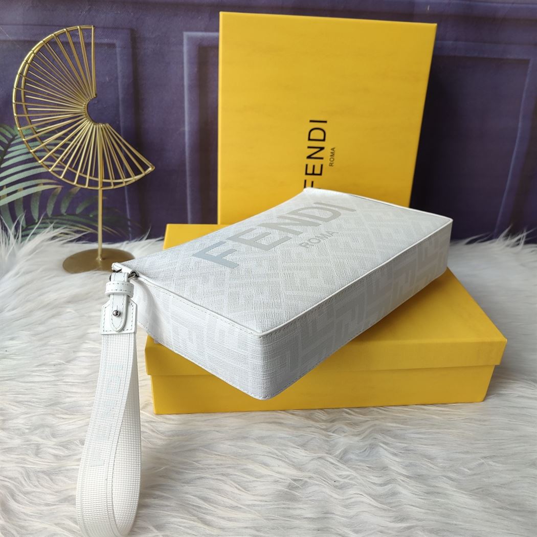 Clutch Pack White FF fabric pouch - FB032