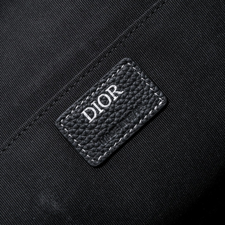 Dior Lingot Briefcase Black Grained Calfskin - DB017