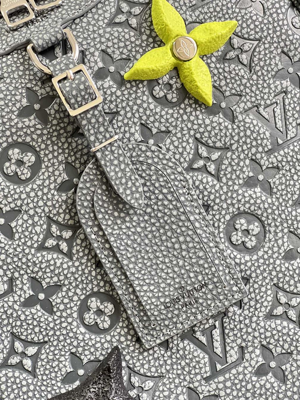 Ellipse Backpack Granite embossed cowhide leather - LB006