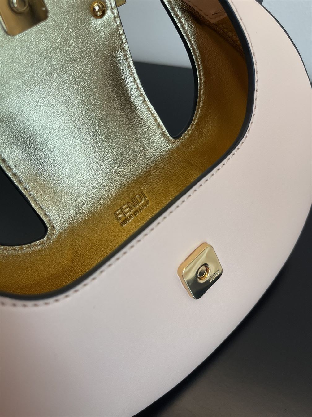 Fendi Cookie Pale pink leather mini bag - FB020