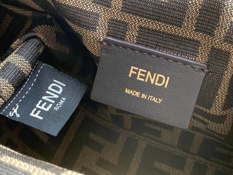Fendi First Small Gold laminated leather bag - FB003