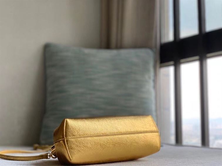 Fendi First Small Gold laminated leather bag - FB003