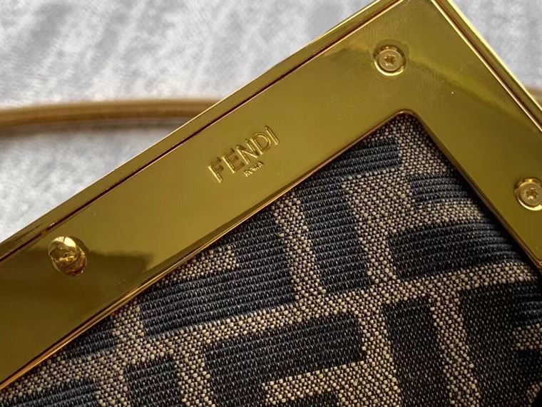 Fendi First Small Gold laminated leather bag - FB003