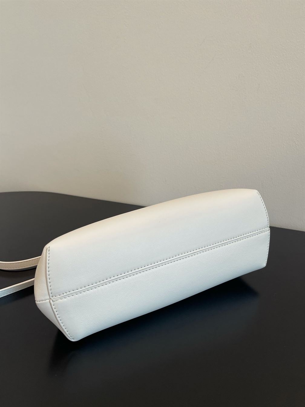 Fendi First Small White leather bag with exotic details - FB015