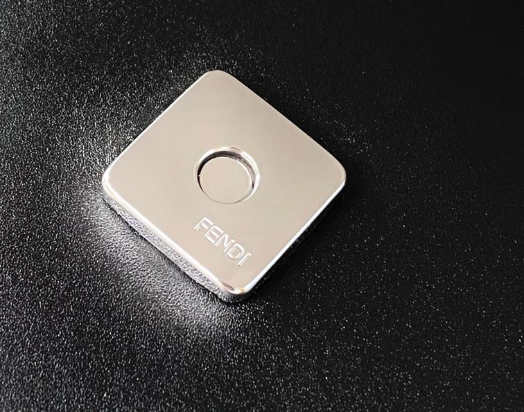 Flat Baguette Black leather bag - FB036