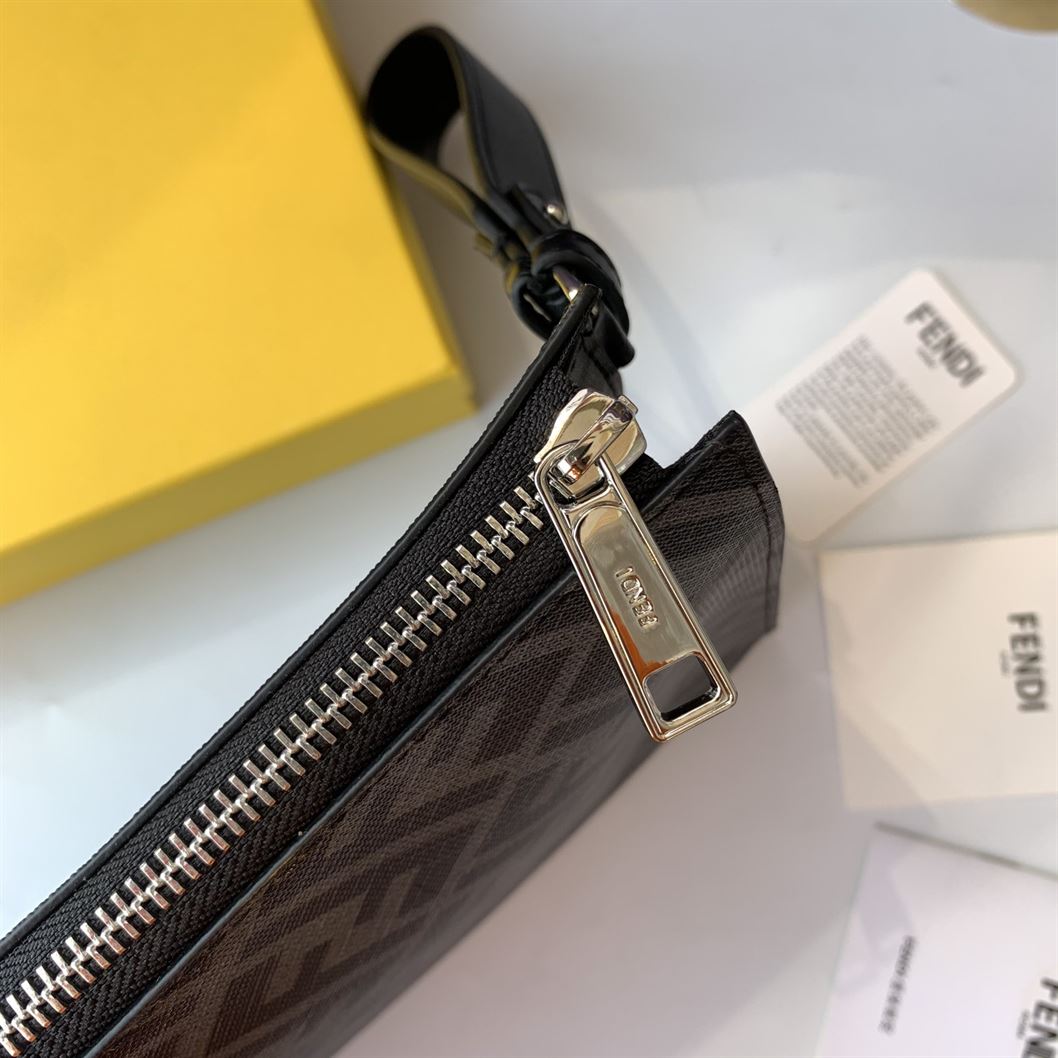 Flat Pouch Grey fabric pouch - FB028