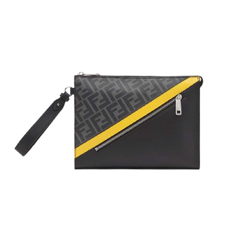 Flat Pouch Grey fabric pouch - FB028