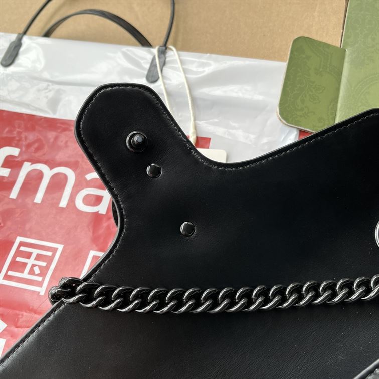 GG Marmont matelassé mini bag Black leather - GB054