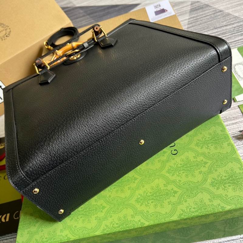 G*u*i diana medium tote bag black leather - gb042