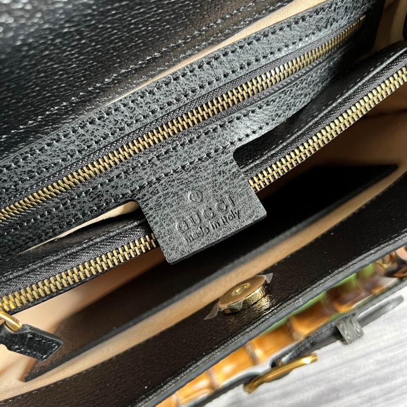 G*u*i diana medium tote bag black leather - gb042