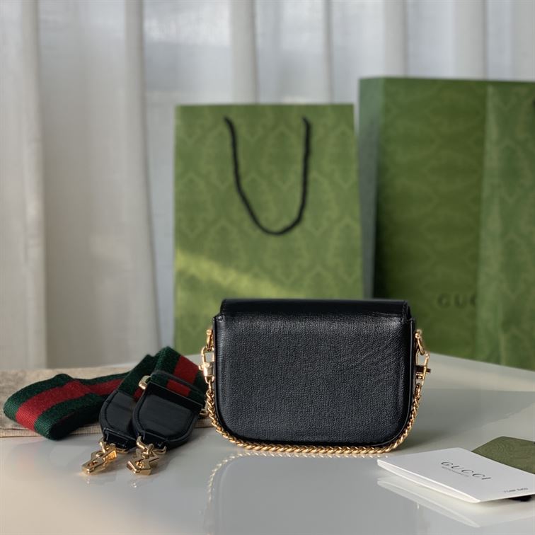 G*u*i horsebit 1955 mini bag black leather - gb049