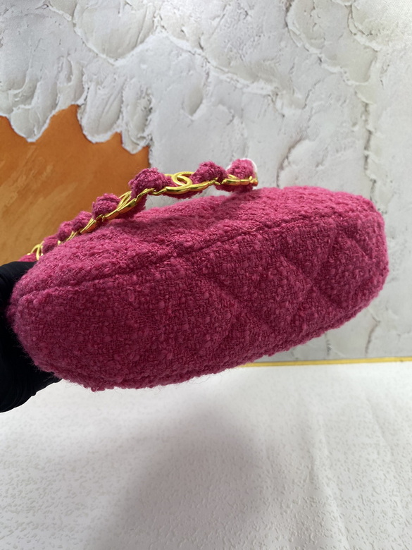 Hobo HandBag Tweeds & Fabrics Fuchsia - CB017