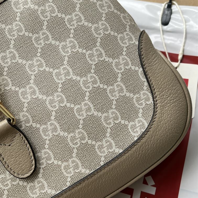 Jackie 1961 small GG shoulder bag Beige and white - GB058