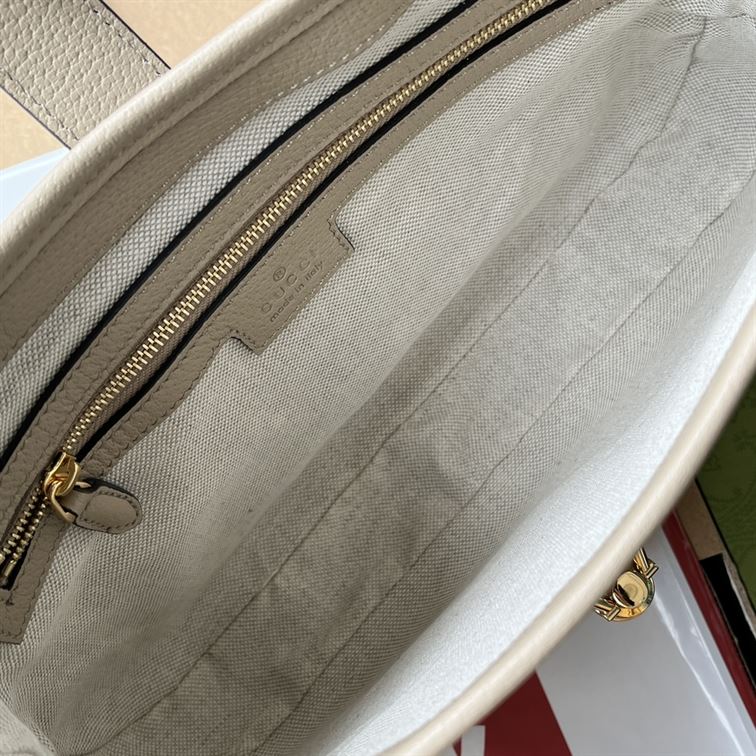 Jackie 1961 small GG shoulder bag Beige and white - GB058