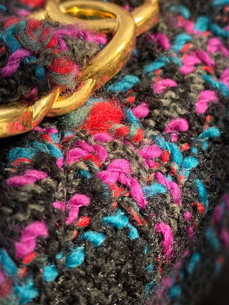 Maxi Hobo Bag Black, Purple, Green & Red - CB006