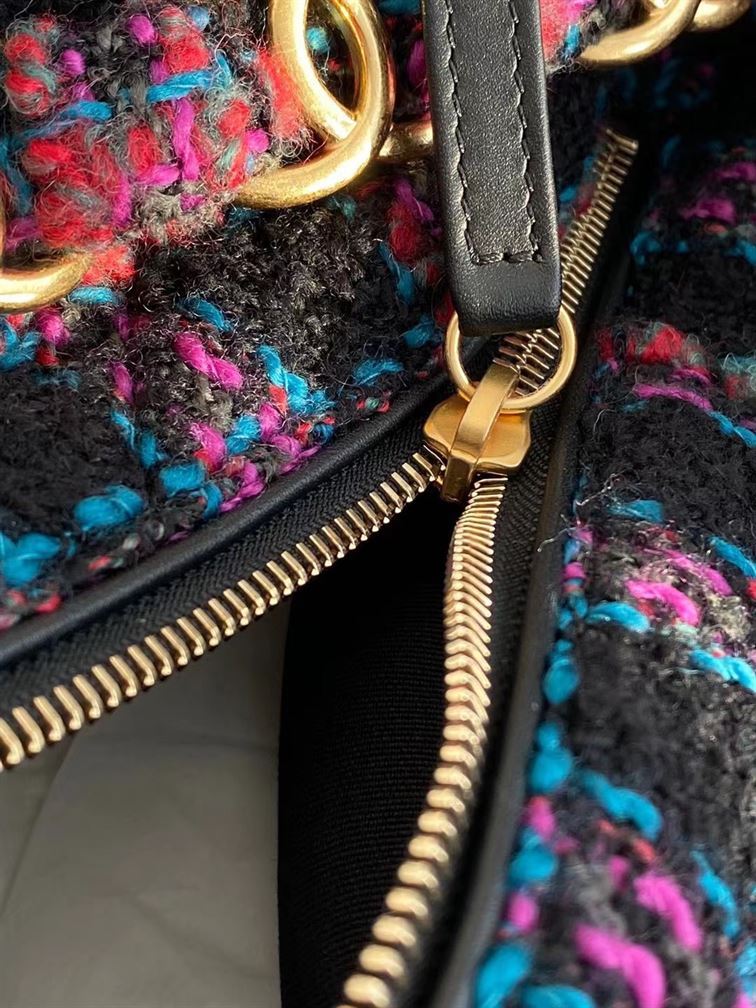 Maxi Hobo Bag Black, Purple, Green & Red - CB006