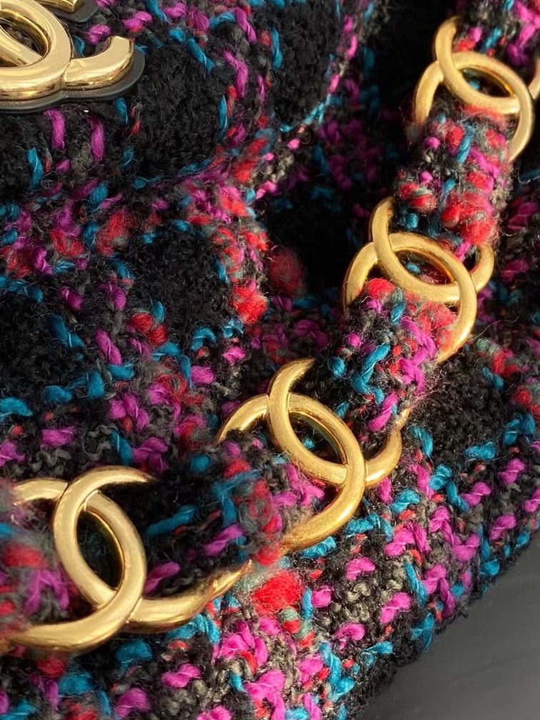 Maxi Hobo Bag Black, Purple, Green & Red - CB006