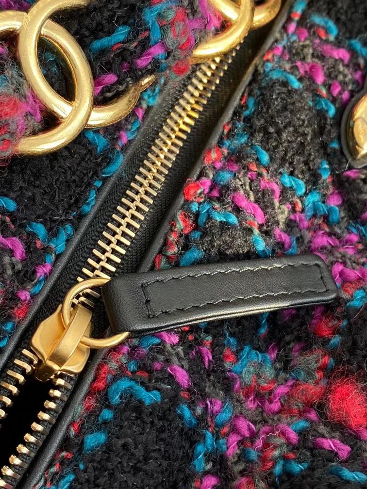 Maxi Hobo Bag Black, Purple, Green & Red - CB006