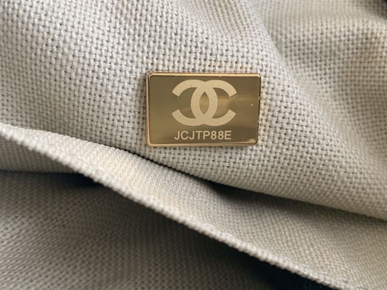 Maxi Shopping Bag Denim & Gold-Tone Metal - CB008