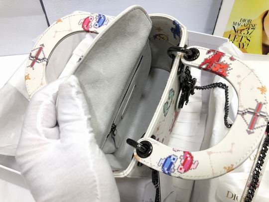 Micro Lady Dior bag Latte Multicolor Zodiac - DB024