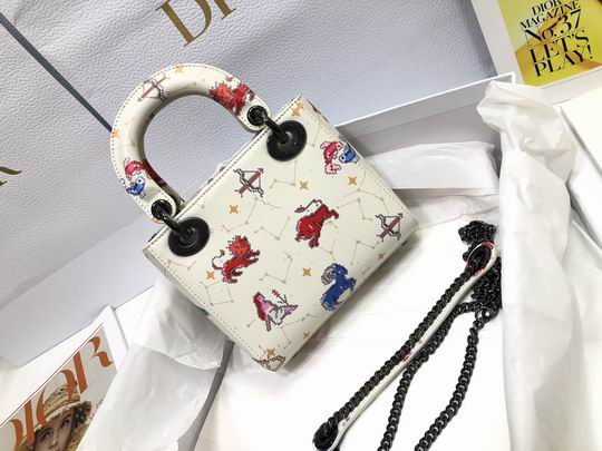 Micro Lady Dior bag Latte Multicolor Zodiac - DB024