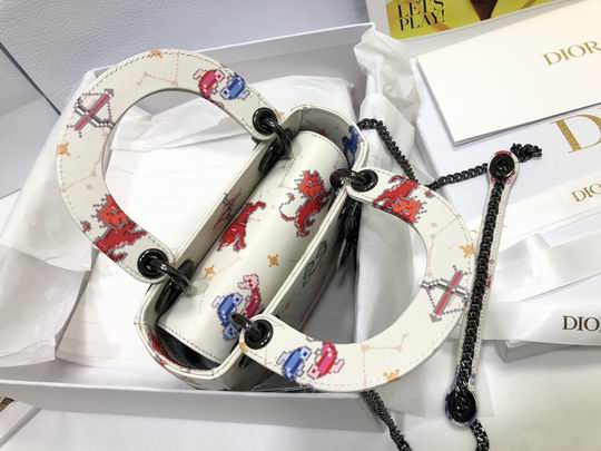 Micro Lady Dior bag Latte Multicolor Zodiac - DB024