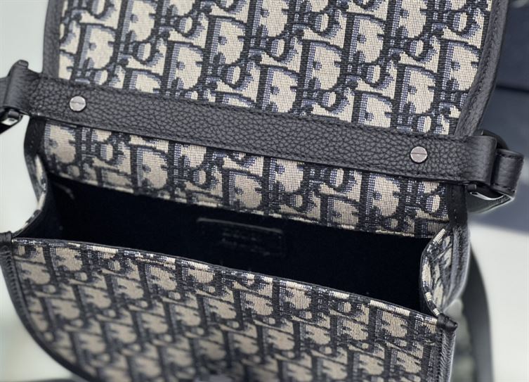 Mini Gallop bag with Strap Beige and Black - DB011