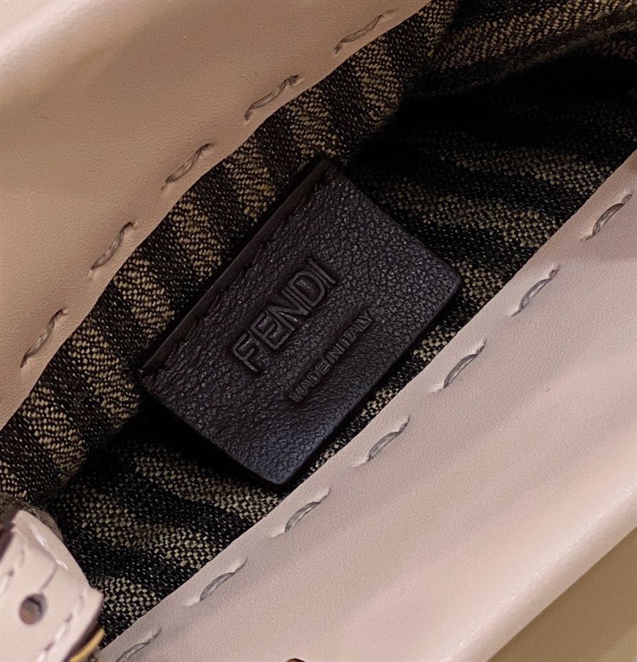 Mini Sunshine Shopper Bag Pale pink leather - FB005