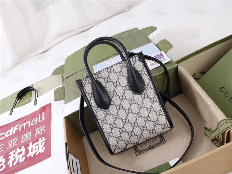 Mini tote bag with Interlocking G - GB016