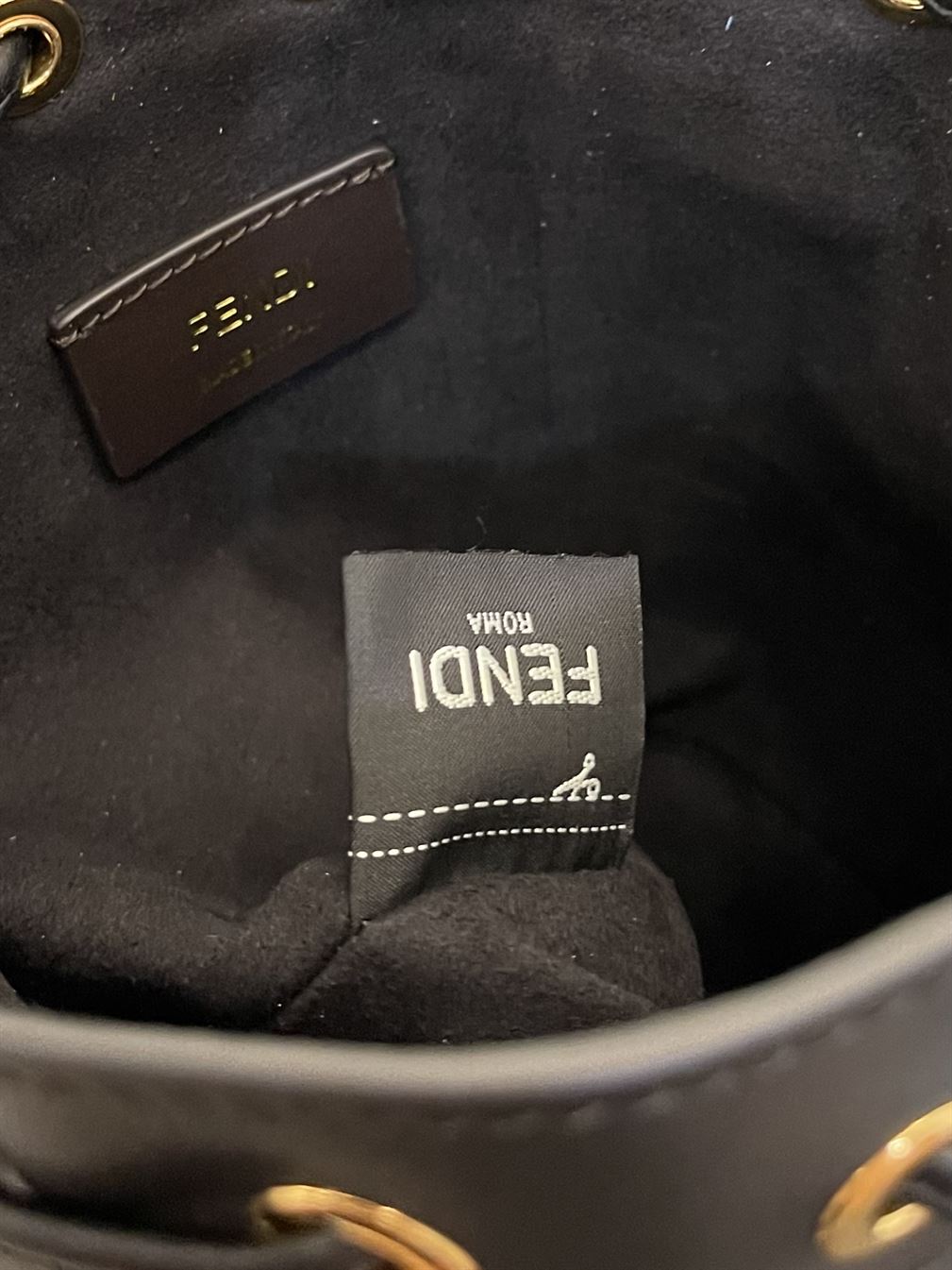 Mon Tresor Blue tapestry fabric mini-bag - FB008