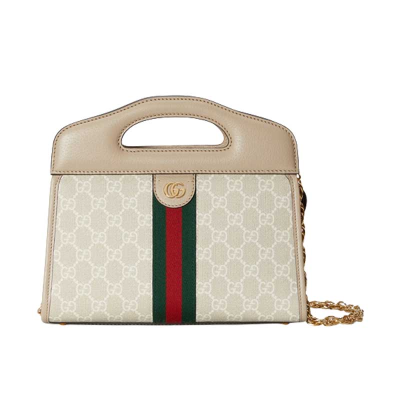 Ophidia GG small tote Beige and white GG Supreme canvas - GB044