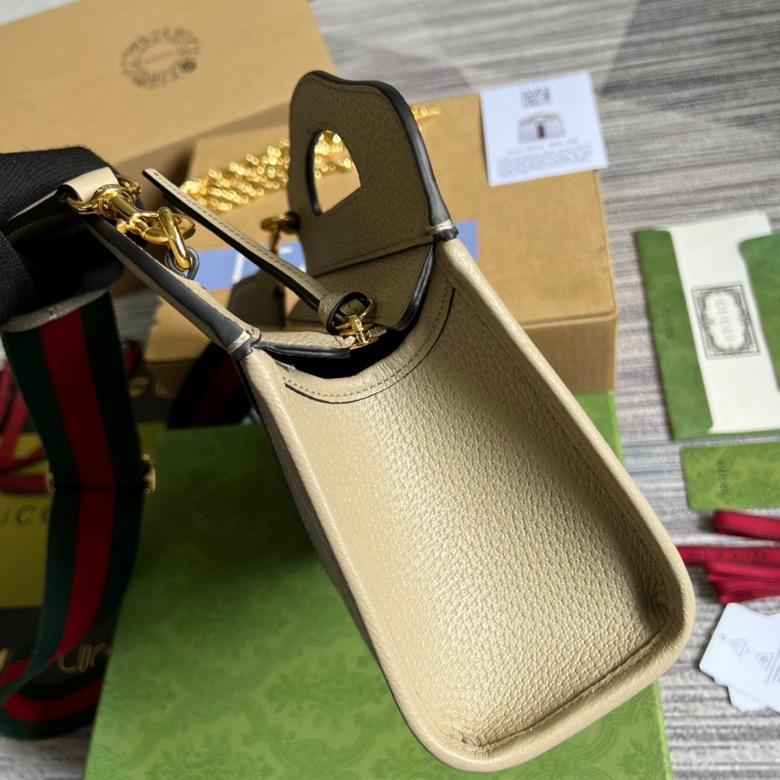 Ophidia GG small tote Beige and white GG Supreme canvas - GB044