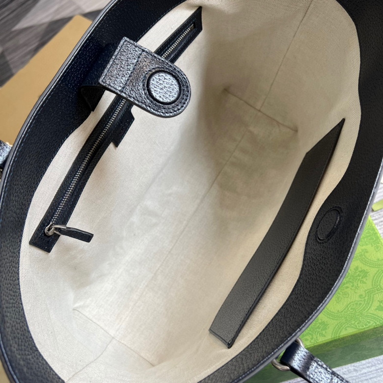 Ophidia medium GG tote Beige and blue - GB043