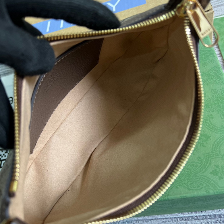 Ophidia small handbag Beige and ebony - GB025