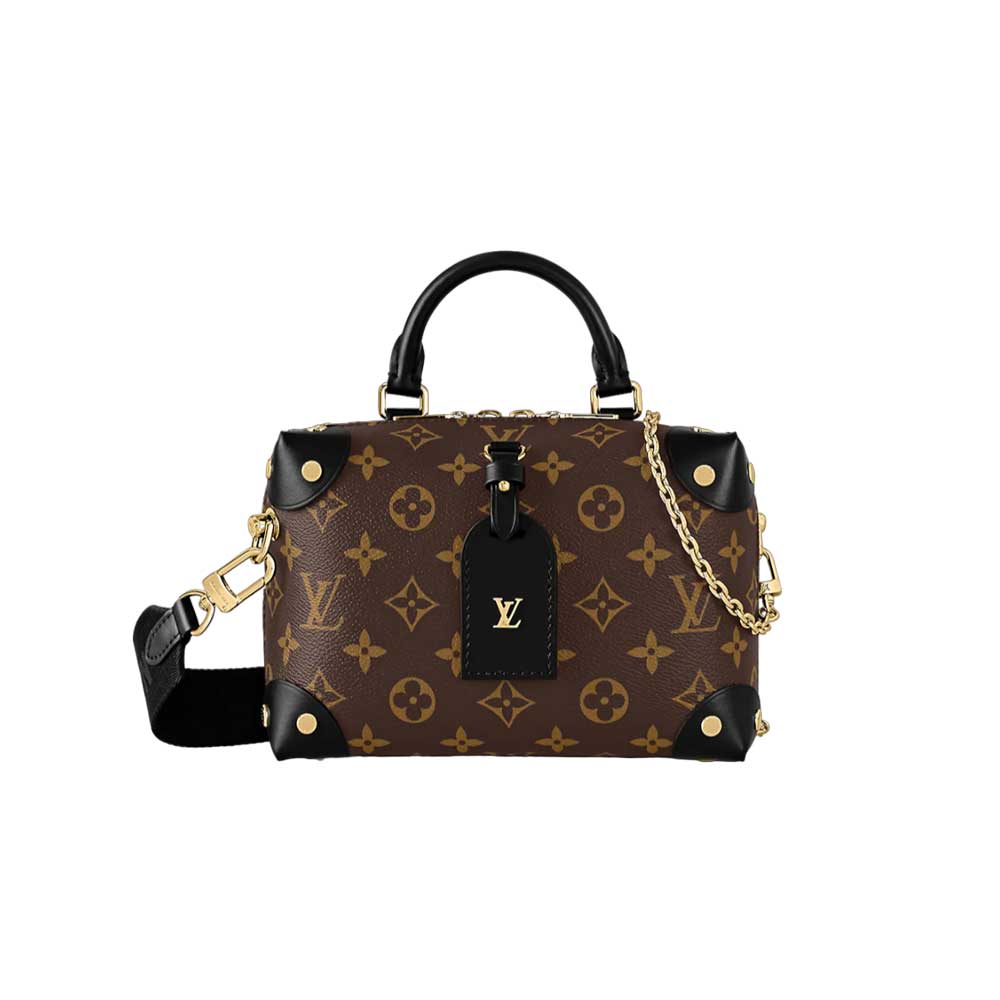 Petite Malle Souple handbag Monogram canvas Black - LB018