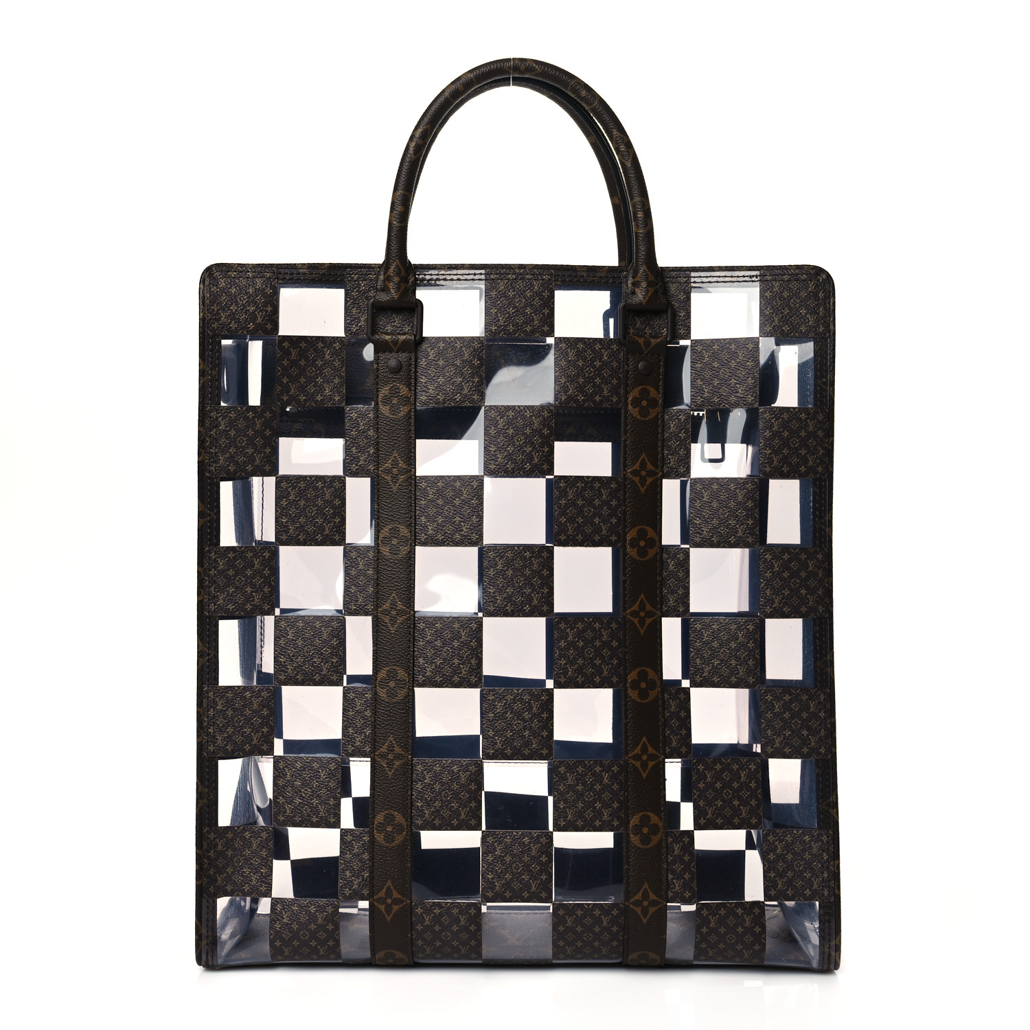 Sac Plat Tote Bag Monogram Chess canvas and PVC - LB033