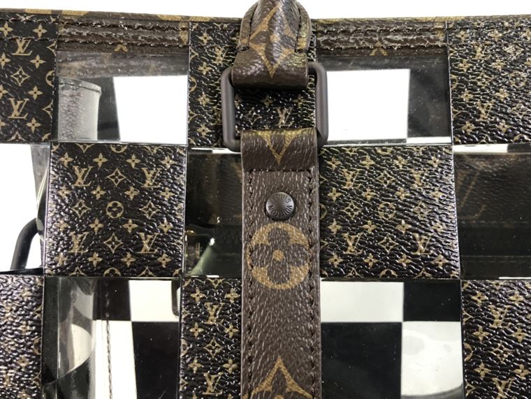 Sac Plat Tote Bag Monogram Chess canvas and PVC - LB033