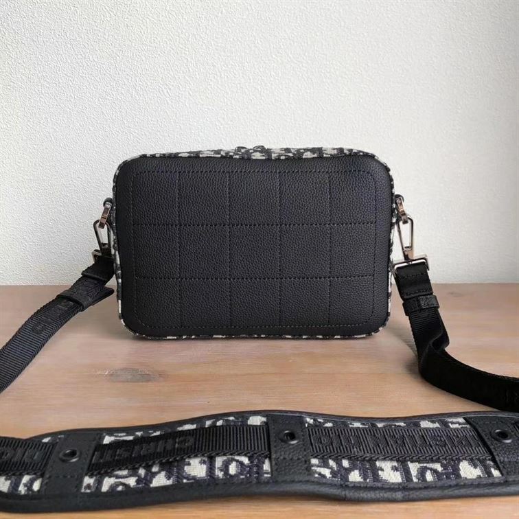 Safari messenger bag Beige and Black - DB013