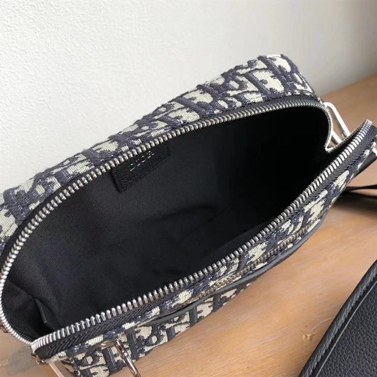 Safari messenger bag Beige and Black - DB013