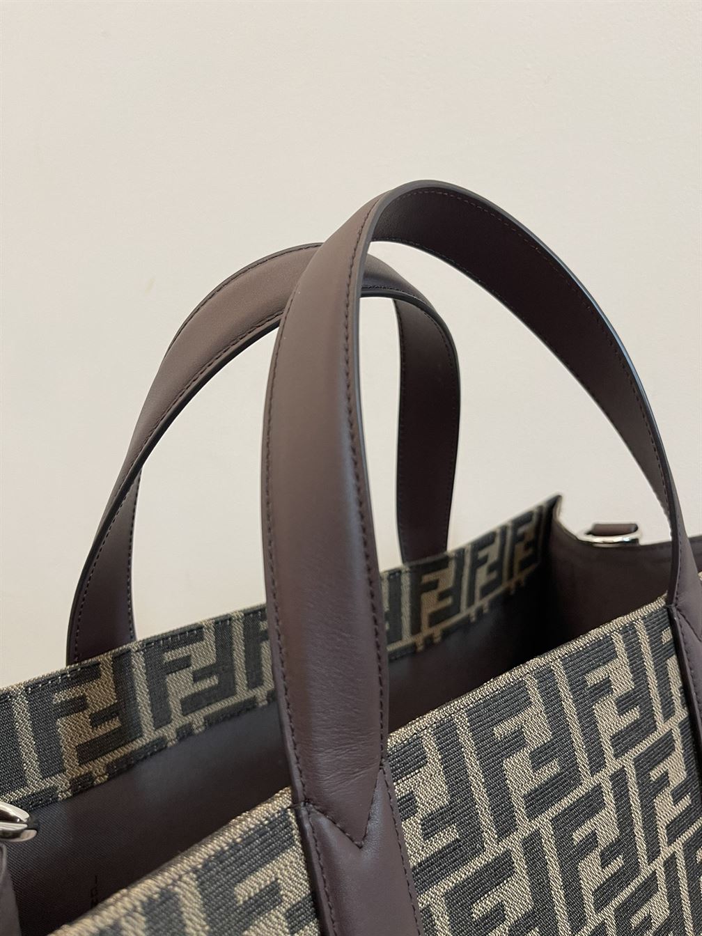 Shopper FF jacquard fabric bag - FB002