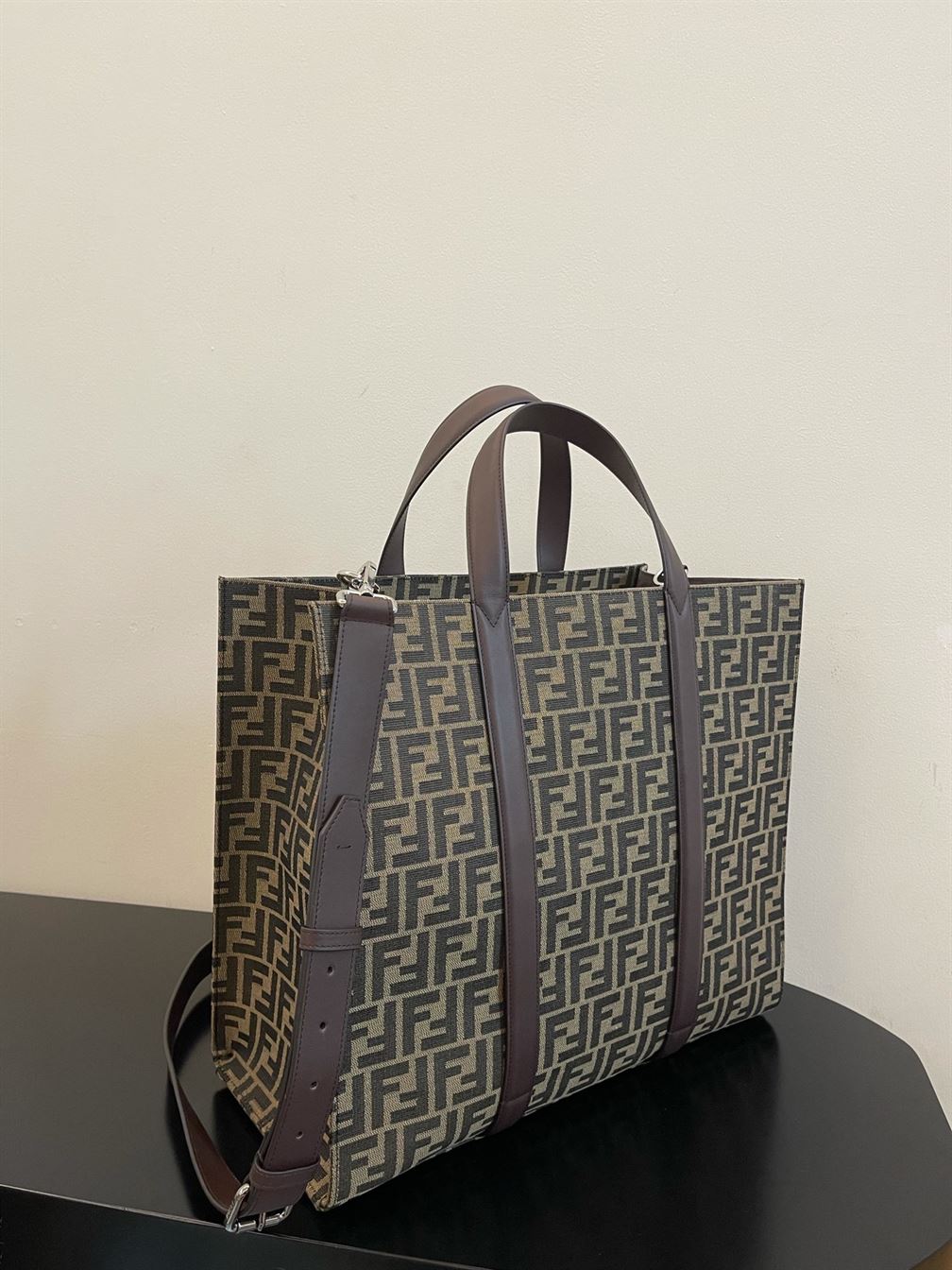 Shopper FF jacquard fabric bag - FB002