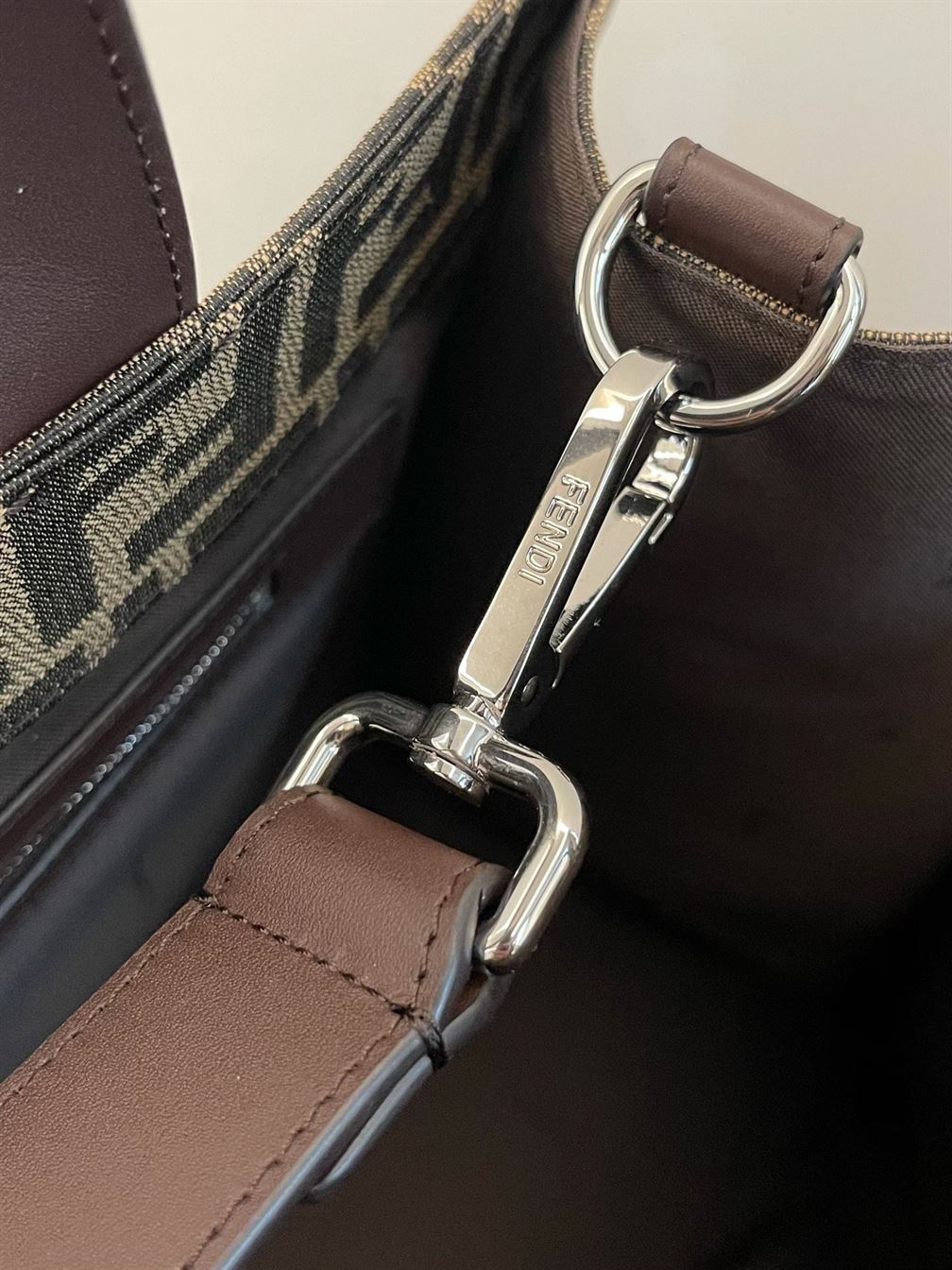 Shopper FF jacquard fabric bag - FB002