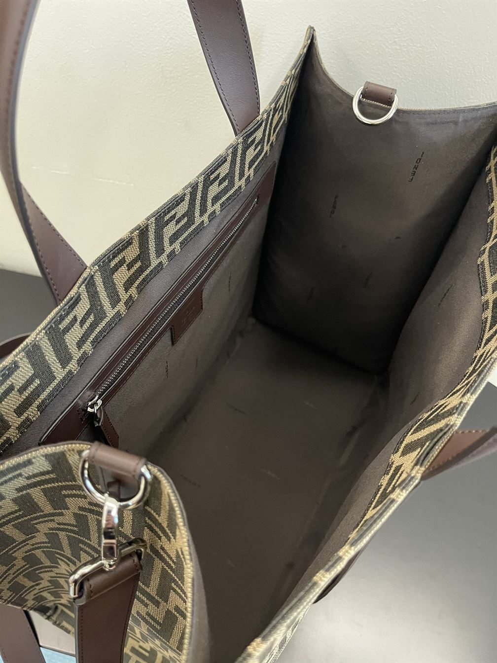 Shopper FF jacquard fabric bag - FB002