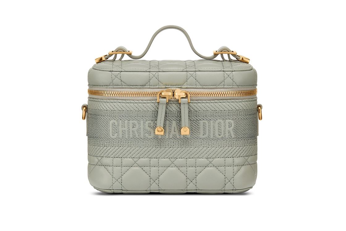 Small DiorTravel vanity case Gray Lambskin - DB007